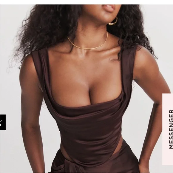 House Of CB “UNA” Rich Brown Corset - Picture 5 of 16